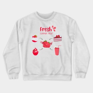 Strawberry Fresh Summer Fruit Crewneck Sweatshirt